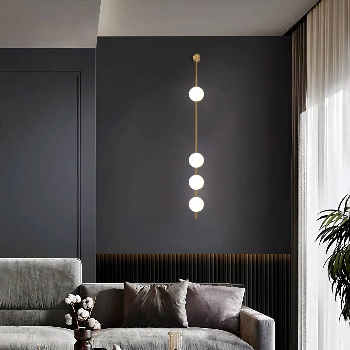 Antizer Vertical Balls Wall Lamp for Corridor