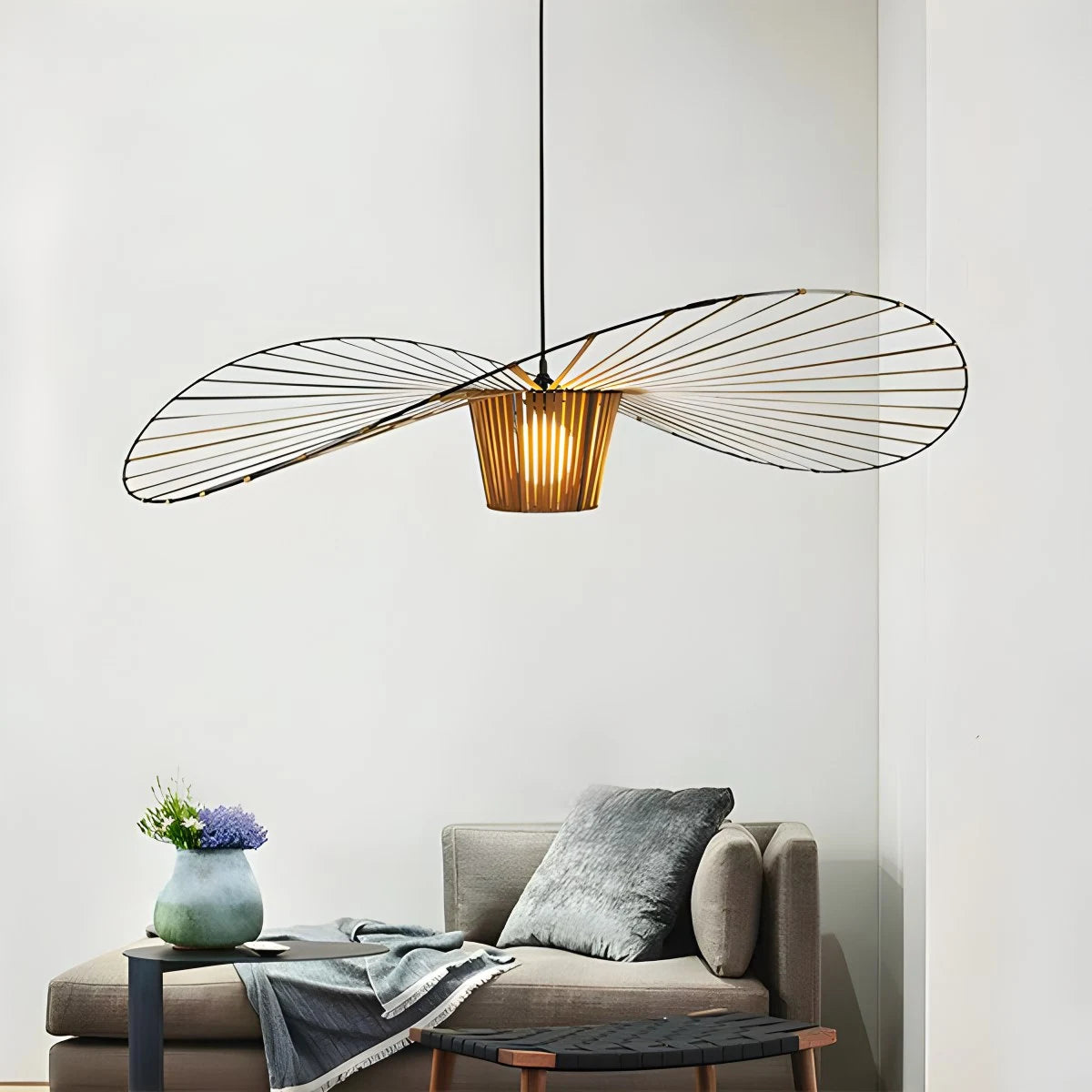 Antizer Vertigo Creative Straw Hat Pendant Light