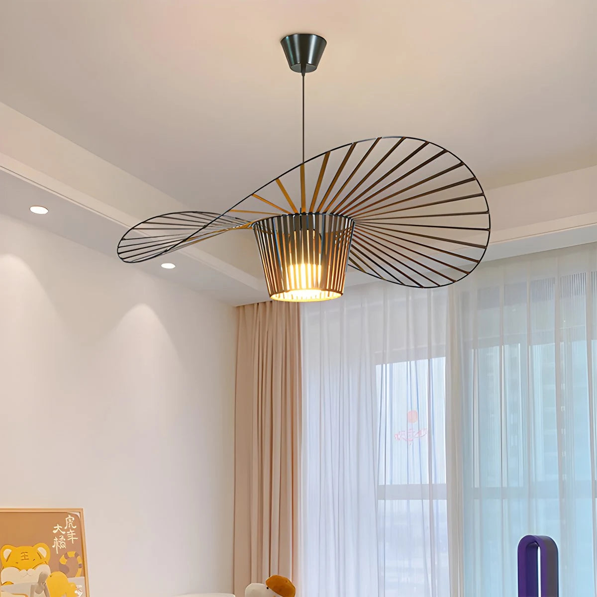 Antizer Vertigo Creative Straw Hat Pendant Light