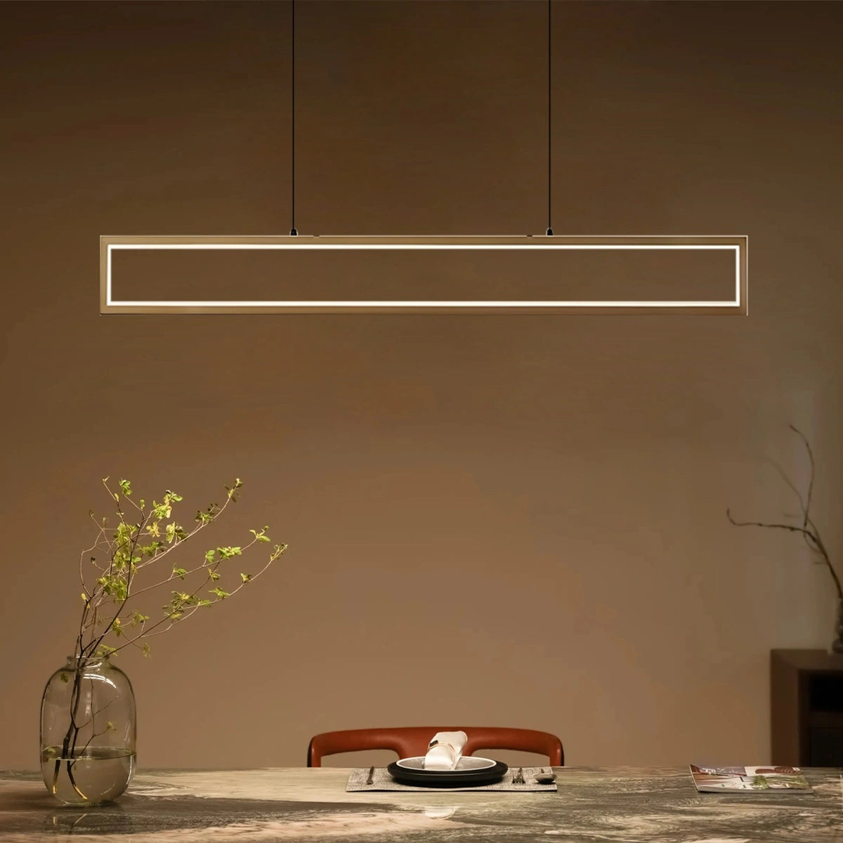 Antizer Vincent Matte Black Pendant Light for Dining Area