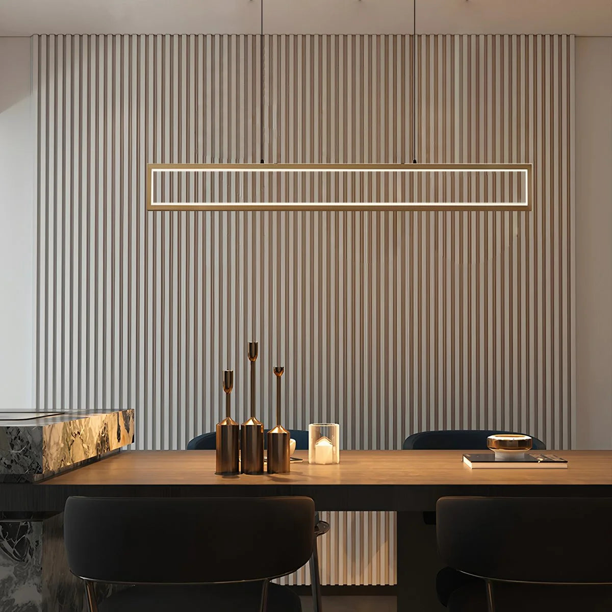 Antizer Vincent Matte Black Pendant Light for Dining Area