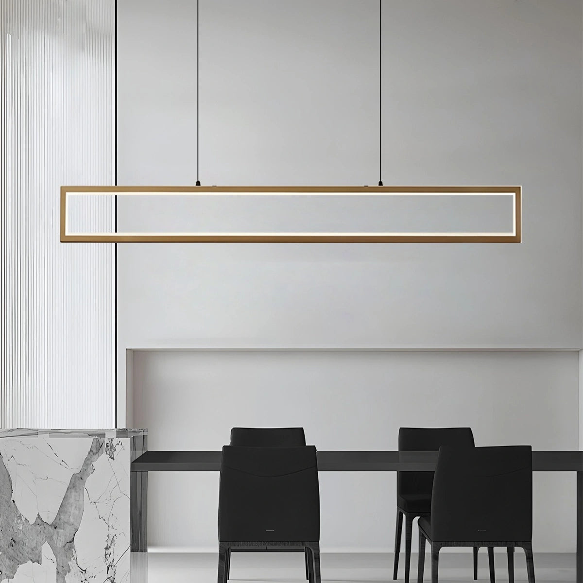 Antizer Vincent Matte Black Pendant Light for Dining Area