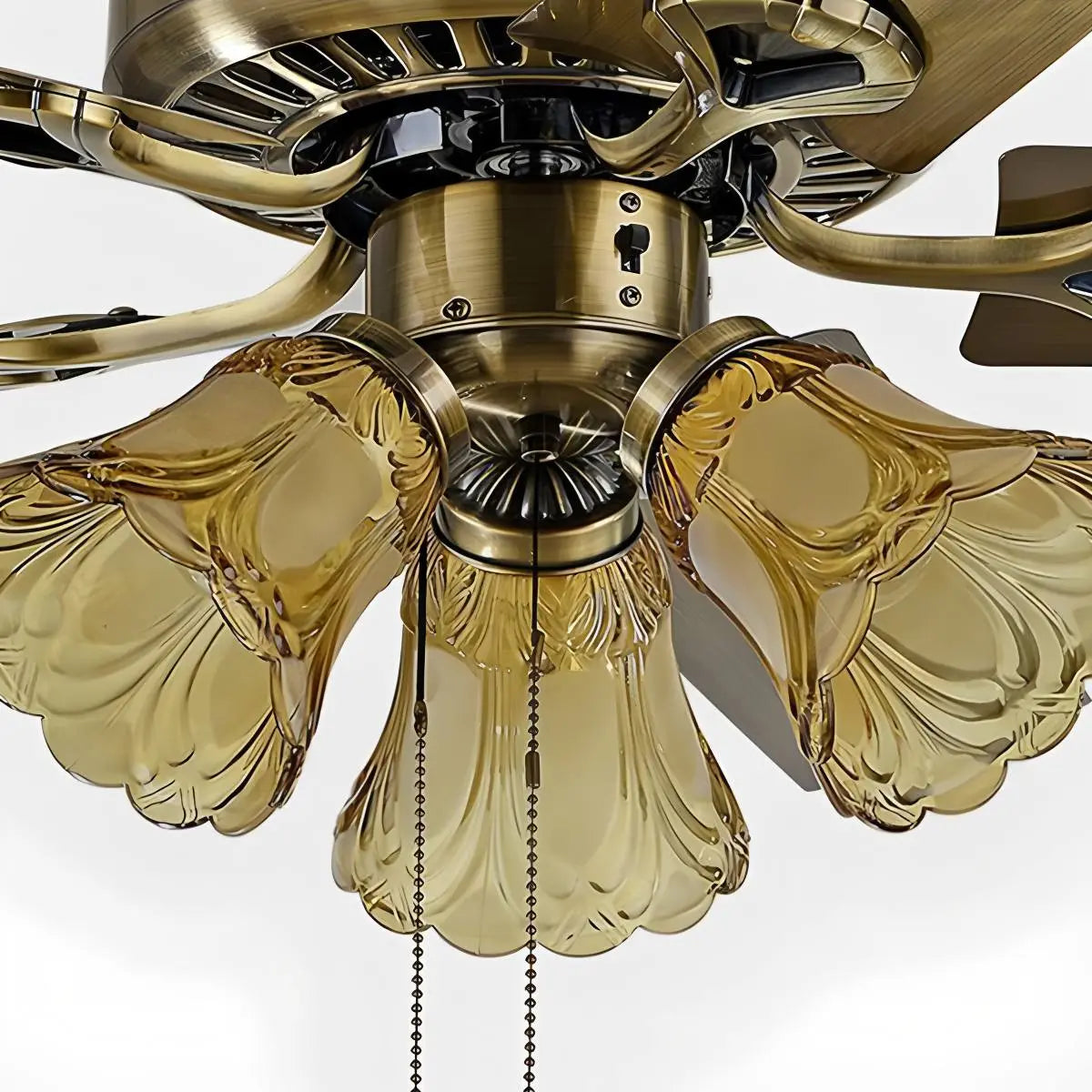 Antizer Vintage Ceiling Fan with Light for Dining Room