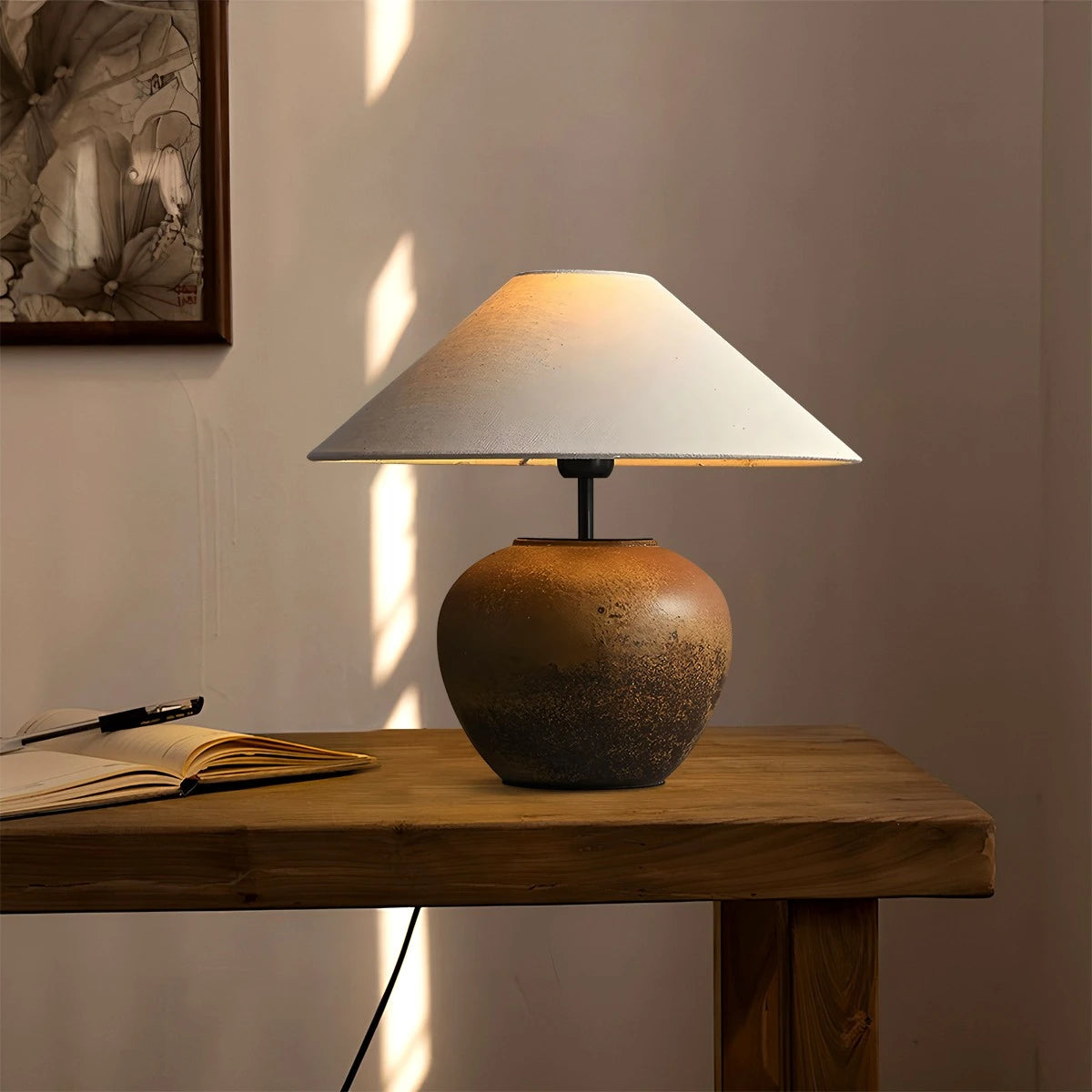 Antizer Vintage Ceramic Table Lamp