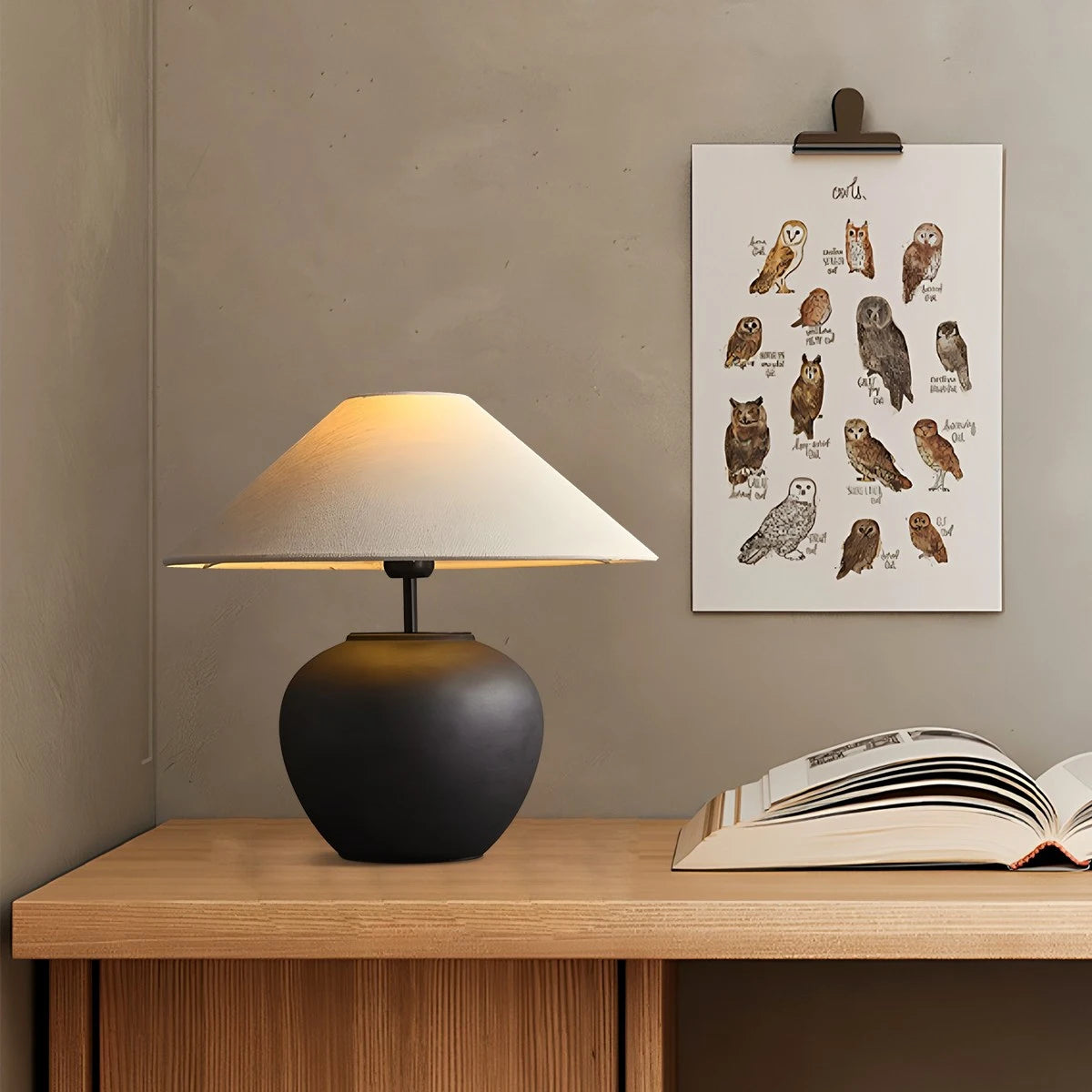 Antizer Vintage Ceramic Table Lamp