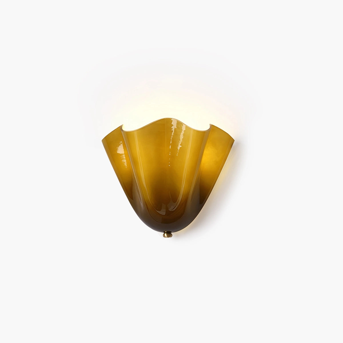 Antizer Vintage Flower Colored Glass Wall Lamp