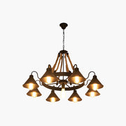Antizer Vintage Industrial Rope Chandelier for Dining Area