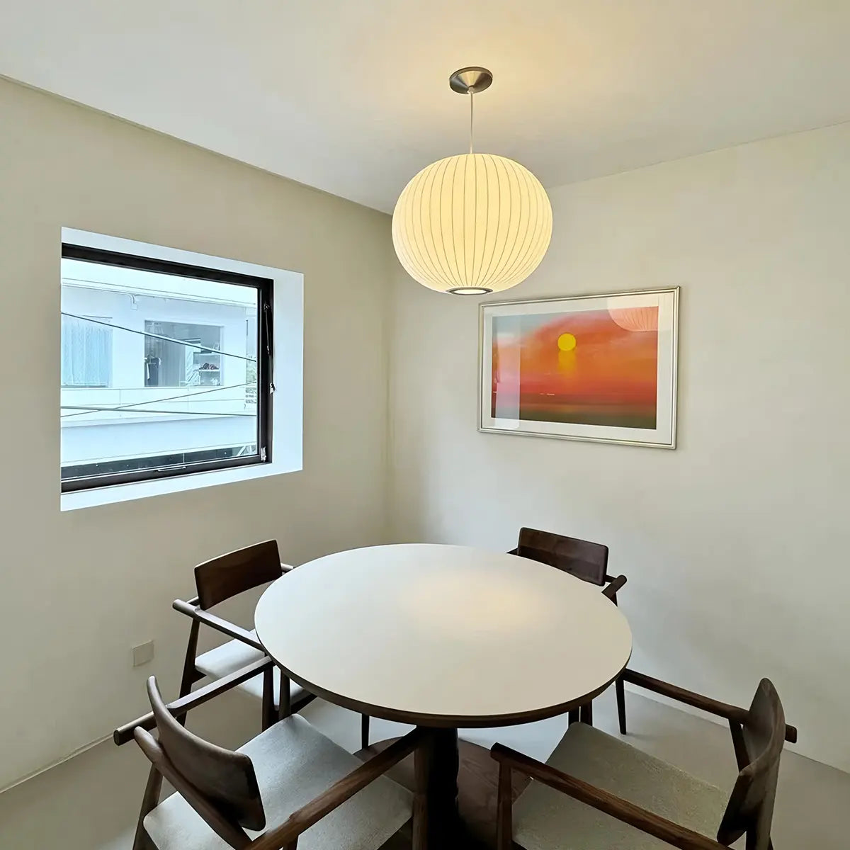 Antizer Vintage LED Silk Lantern Pendant Light