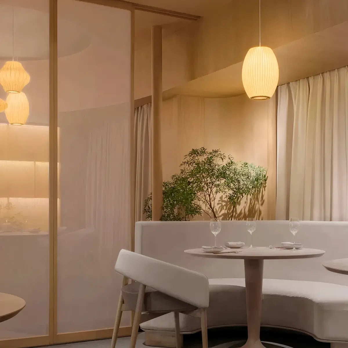 Antizer Vintage LED Silk Lantern Pendant Light
