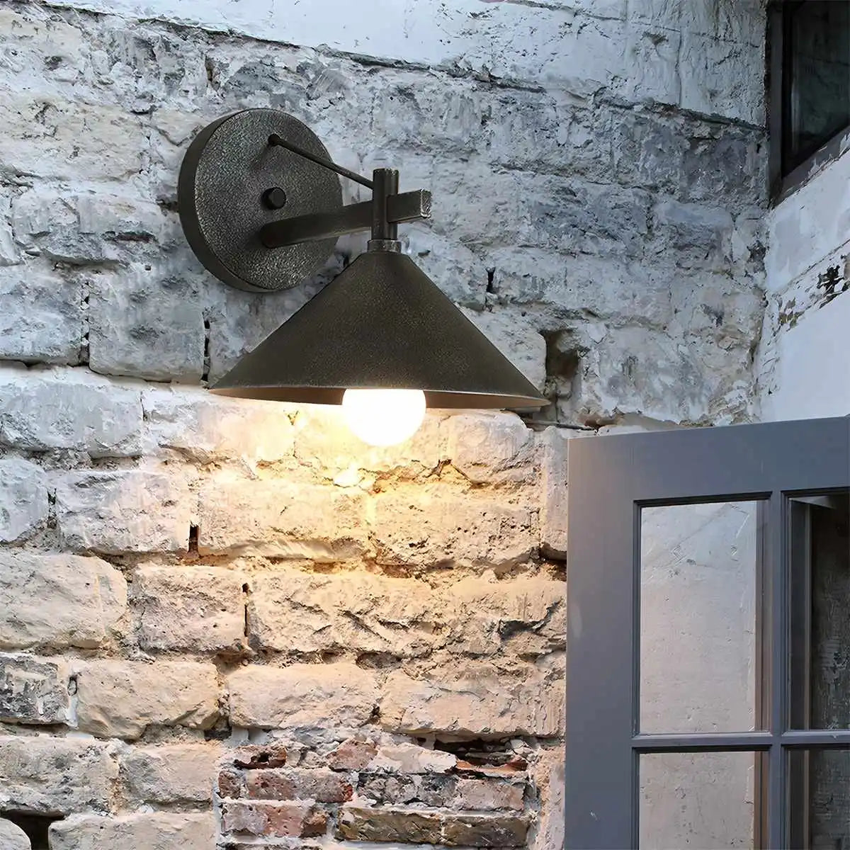 Antizer Vintage Outdoor Waterproof Patio Wall Lamp
