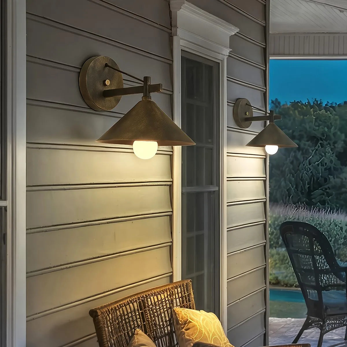 Antizer Vintage Outdoor Waterproof Patio Wall Lamp