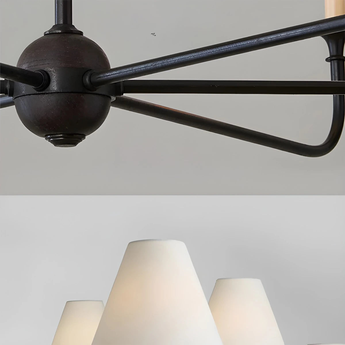 Antizer Vintage Retro Metal Chandelier