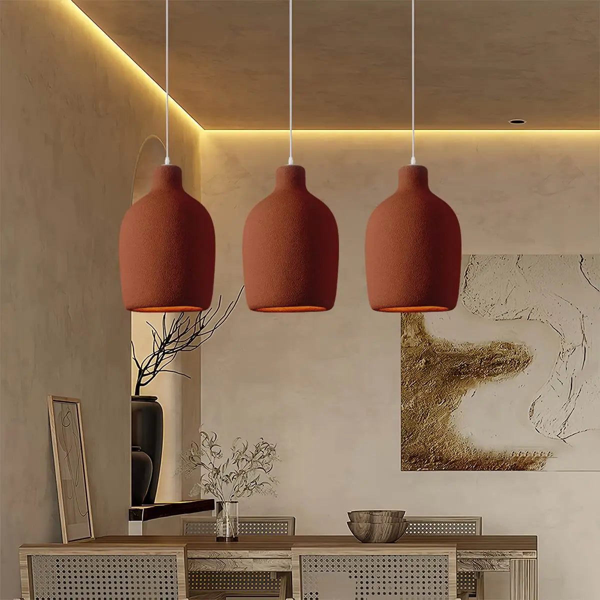 Antizer Wabi Sabi Style Dining Room Pendant Light