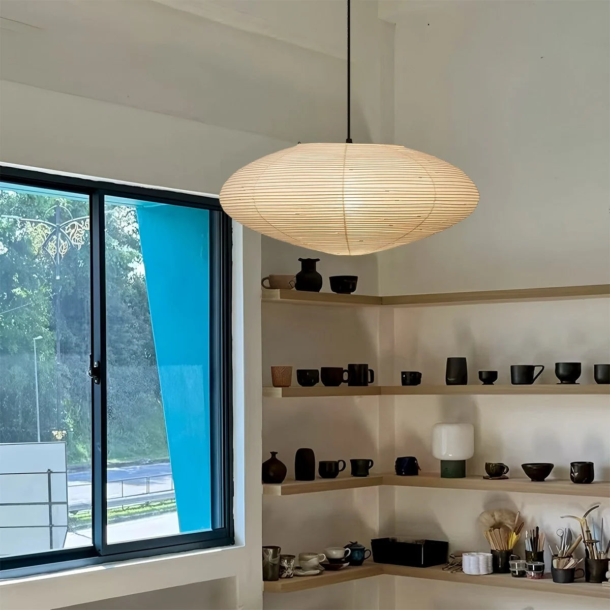 Antizer Washi Paper A Series Pendant Light for Dining Room