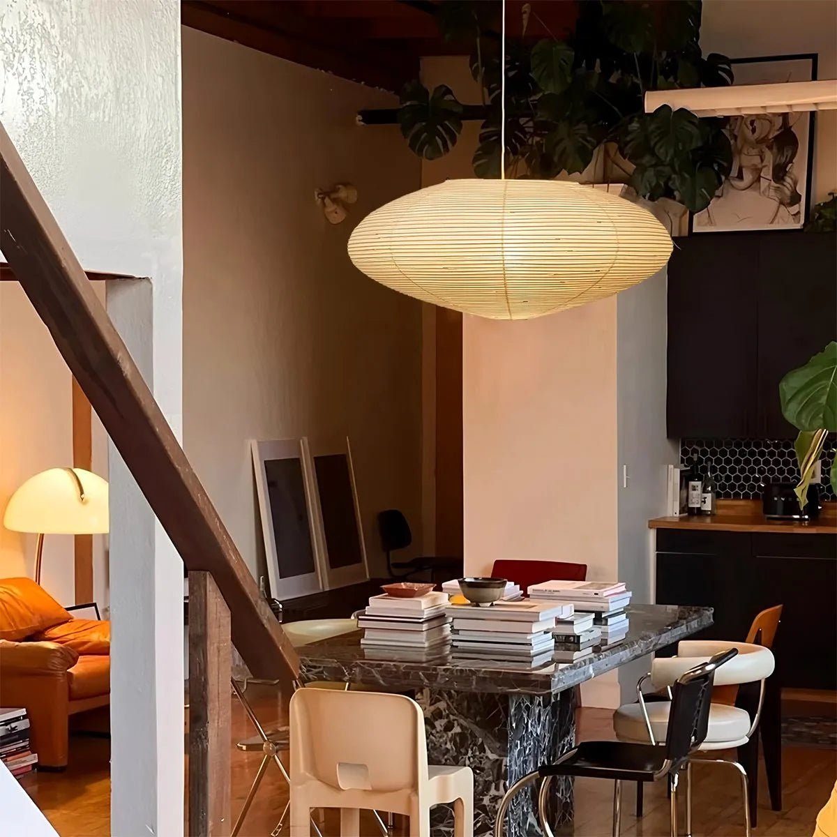 Antizer Washi Paper A Series Pendant Light for Dining Room