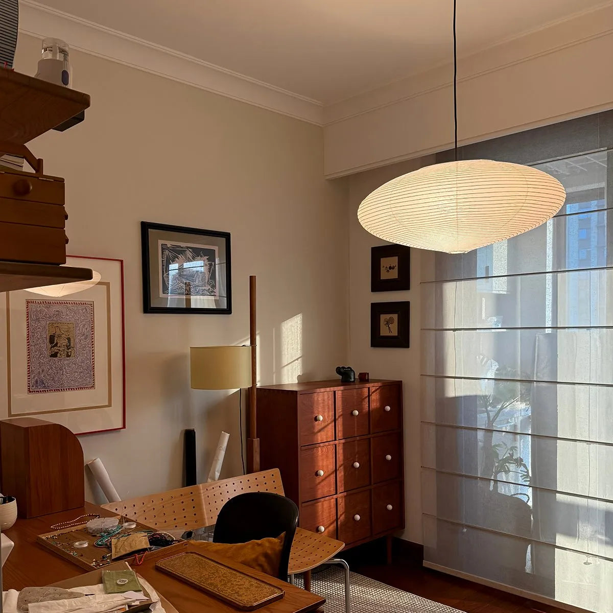 Antizer Washi Paper A Series Pendant Light for Dining Room