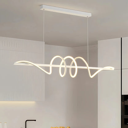 Antizer Wave Linear Chandelier for Dining Room