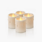 Antizer White Drip Flameless Votive Candles 12 Pack × 36