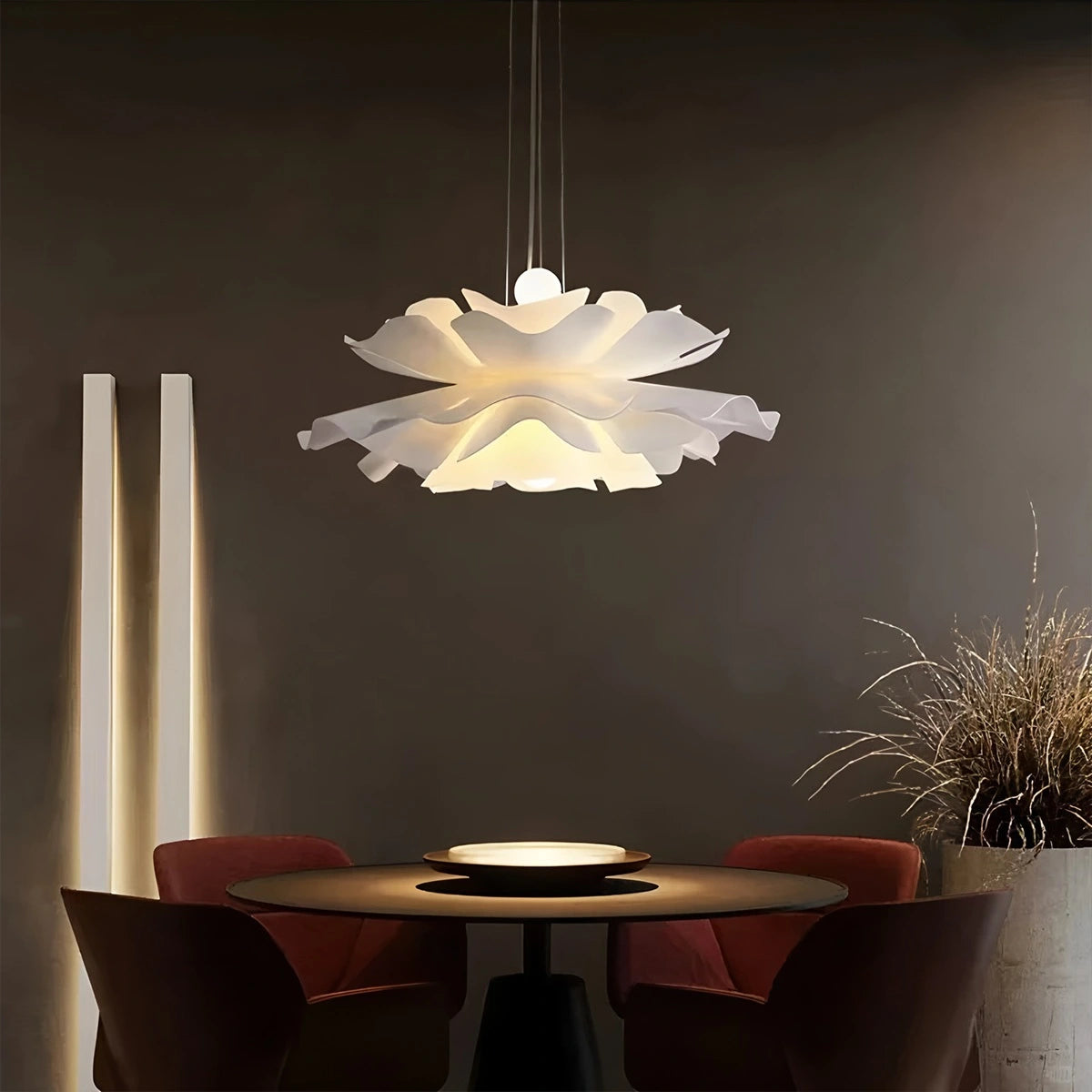 Antizer White Flower Pendant Light for Living Room