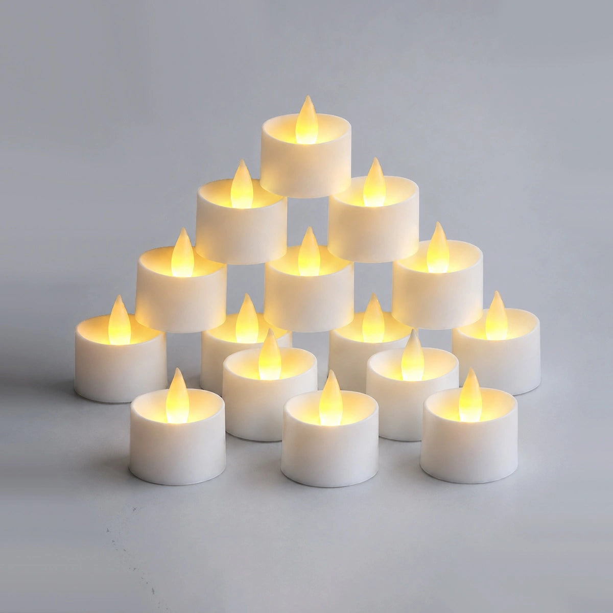 Antizer White Realistic Flameless LED Tea Lights 100 Pack × 18