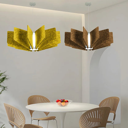 Antizer Wing Panel Acoustic Pendant Light for Living Room