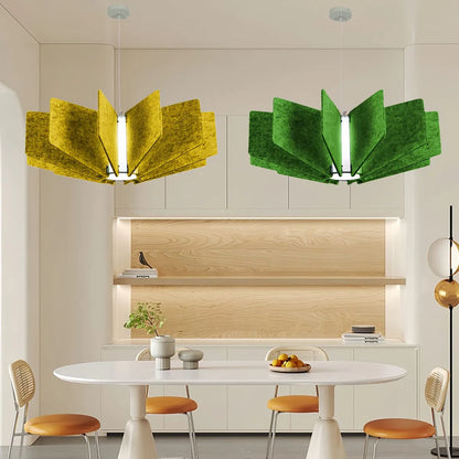 Antizer Wing Panel Acoustic Pendant Light for Living Room