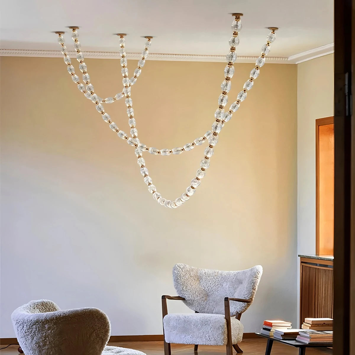 Antizer Zypheria Art Deco Czech Glass Beaded Chandelier