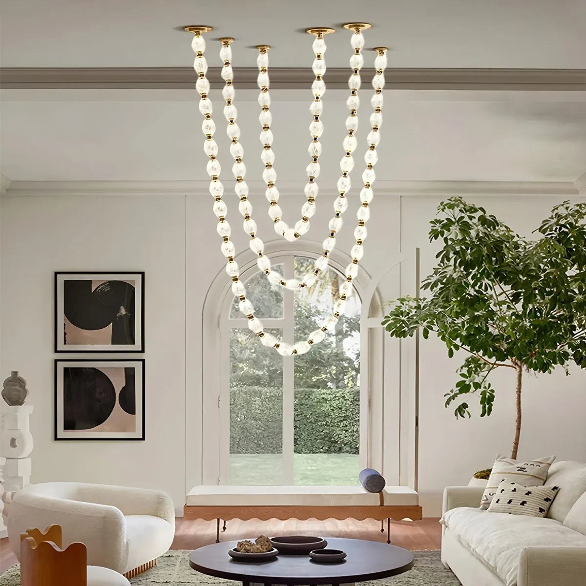 Antizer Zypheria Art Deco Czech Glass Beaded Chandelier