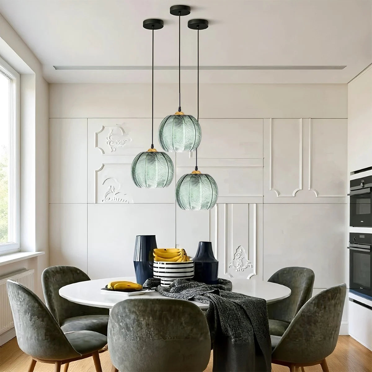 Antizer Aalin Frosted Glass Pendant Light for Dining Room