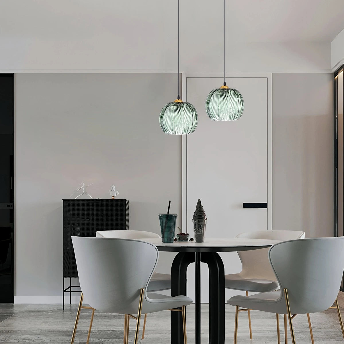 Antizer Aalin Frosted Glass Pendant Light for Dining Room