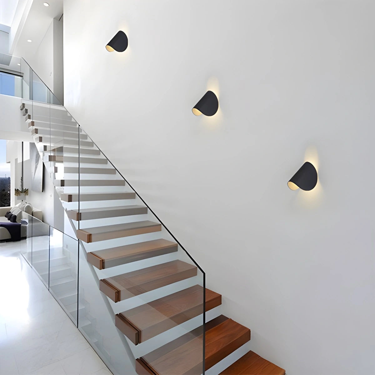 Antizer Adjustable Half Shade Wall Sconce