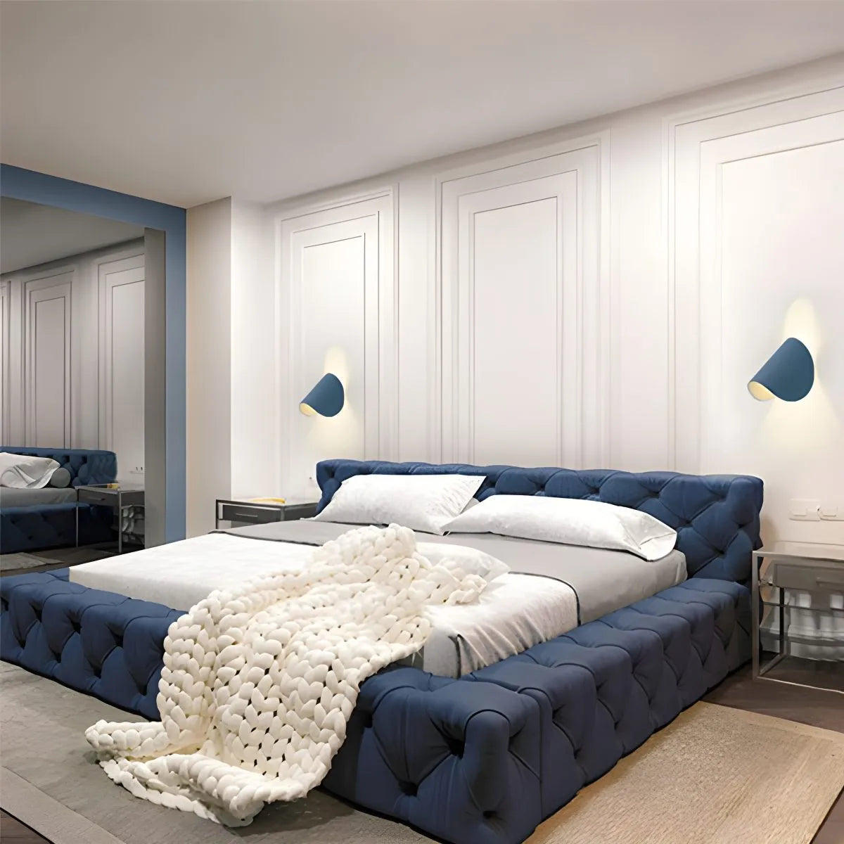 Antizer Adjustable Half Shade Wall Sconce