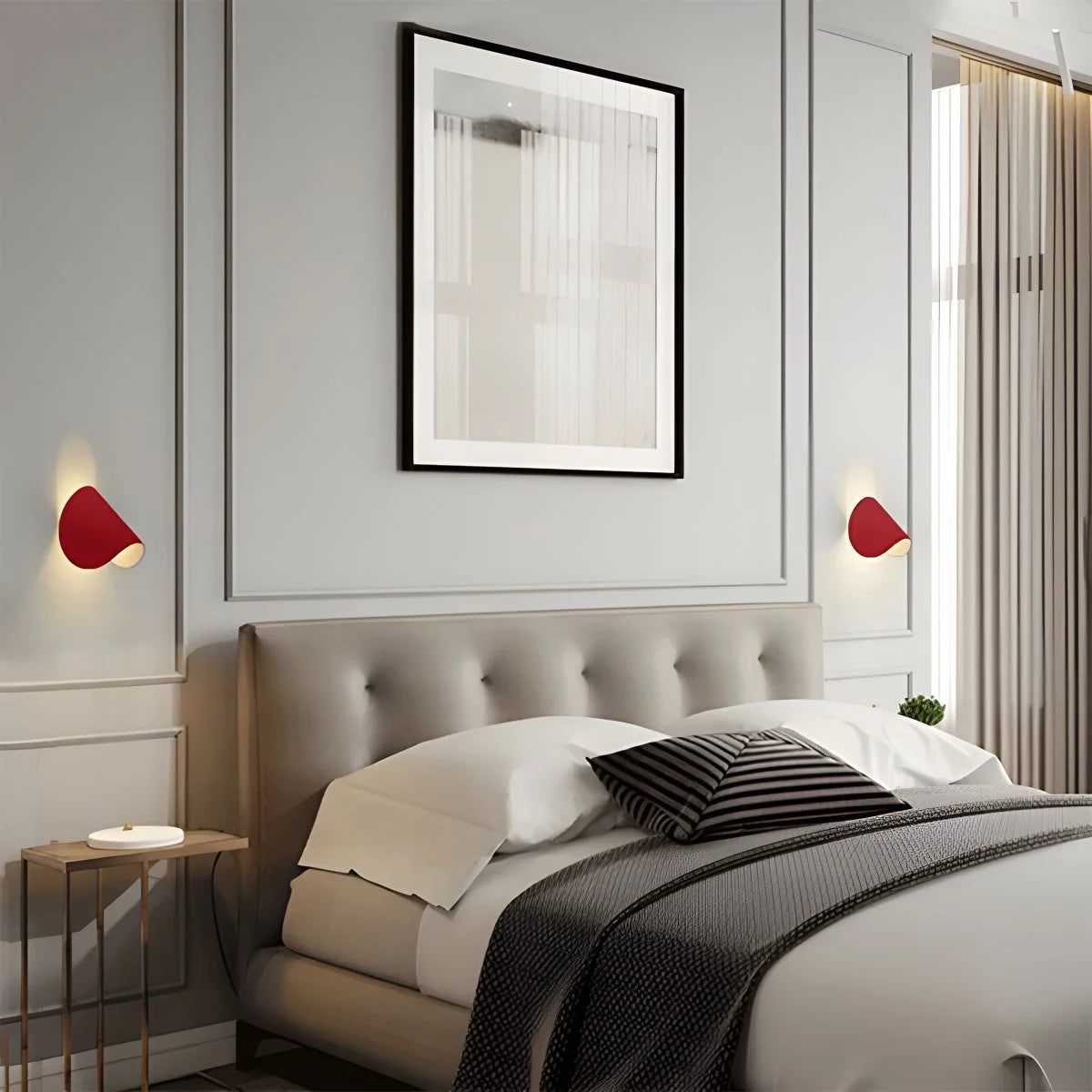 Antizer Adjustable Half Shade Wall Sconce