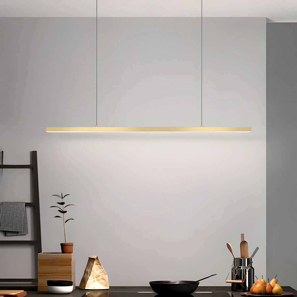 Antizer All Copper Minimalist Chandelier for Dining & Living Rooms