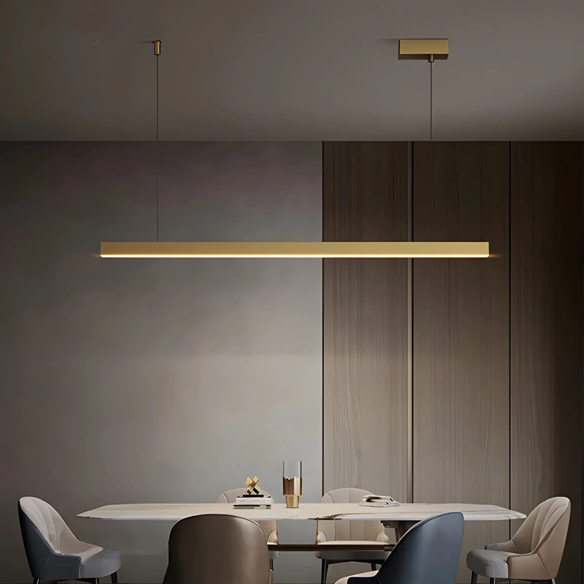 Antizer All Copper Minimalist Chandelier for Dining & Living Rooms