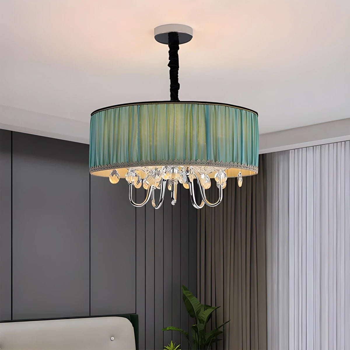 Antizer Alloy Luxury Crystal  Pendant Light for Living Room