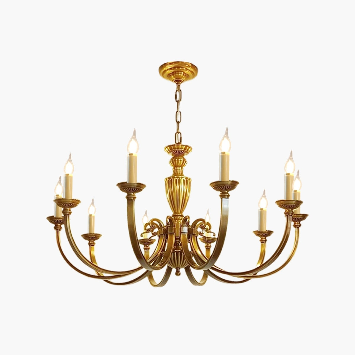 Antizer American Vintage Candle Copper Chandelier