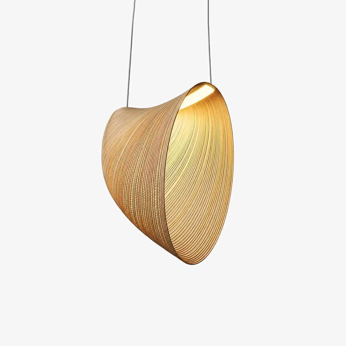 Antizer Art Irregular Wooden Deco Pendant Light