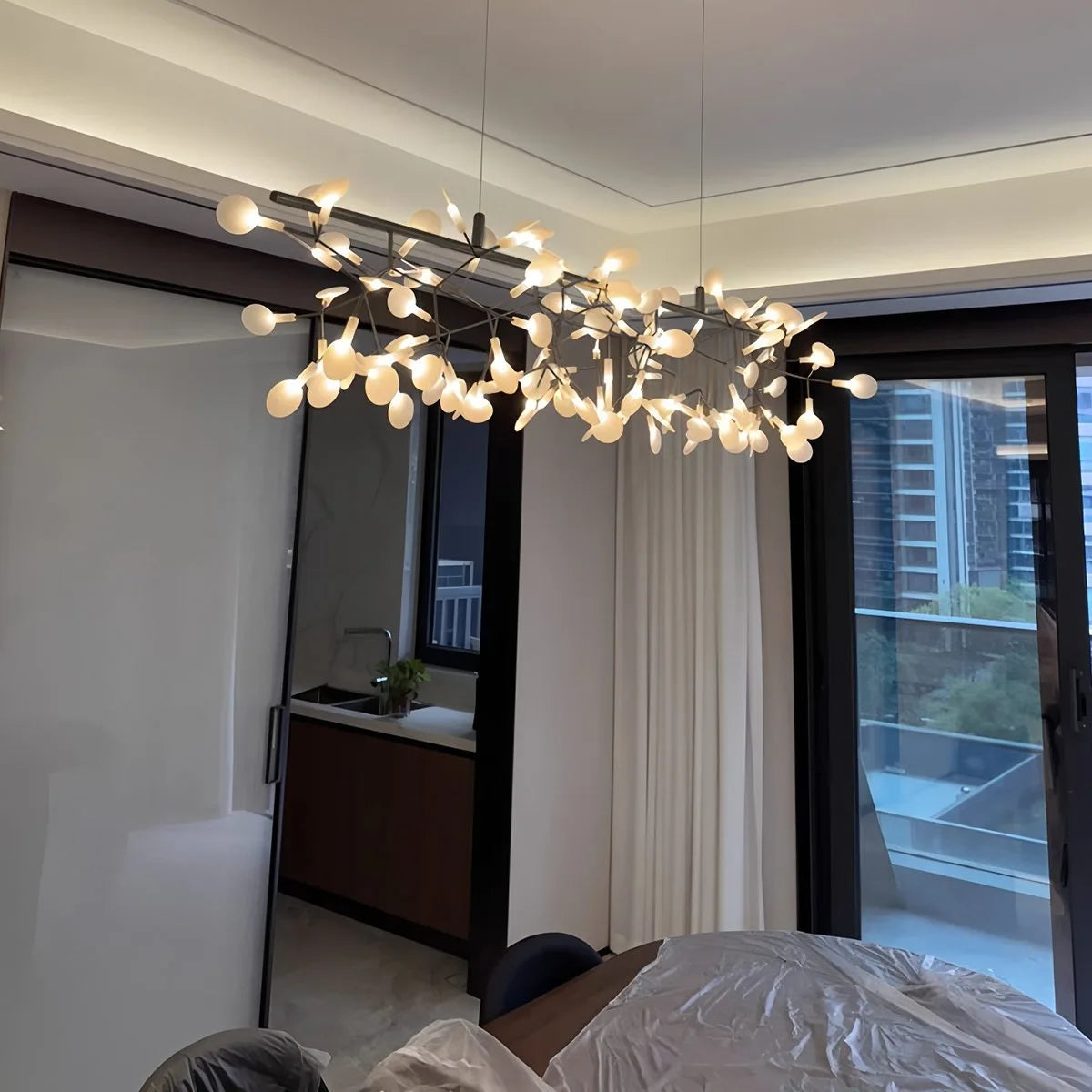 Antizer Black Firefly LED Chandelier