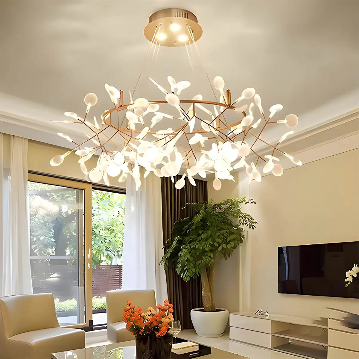 Antizer Branch Firefly Chandelier for Living Room