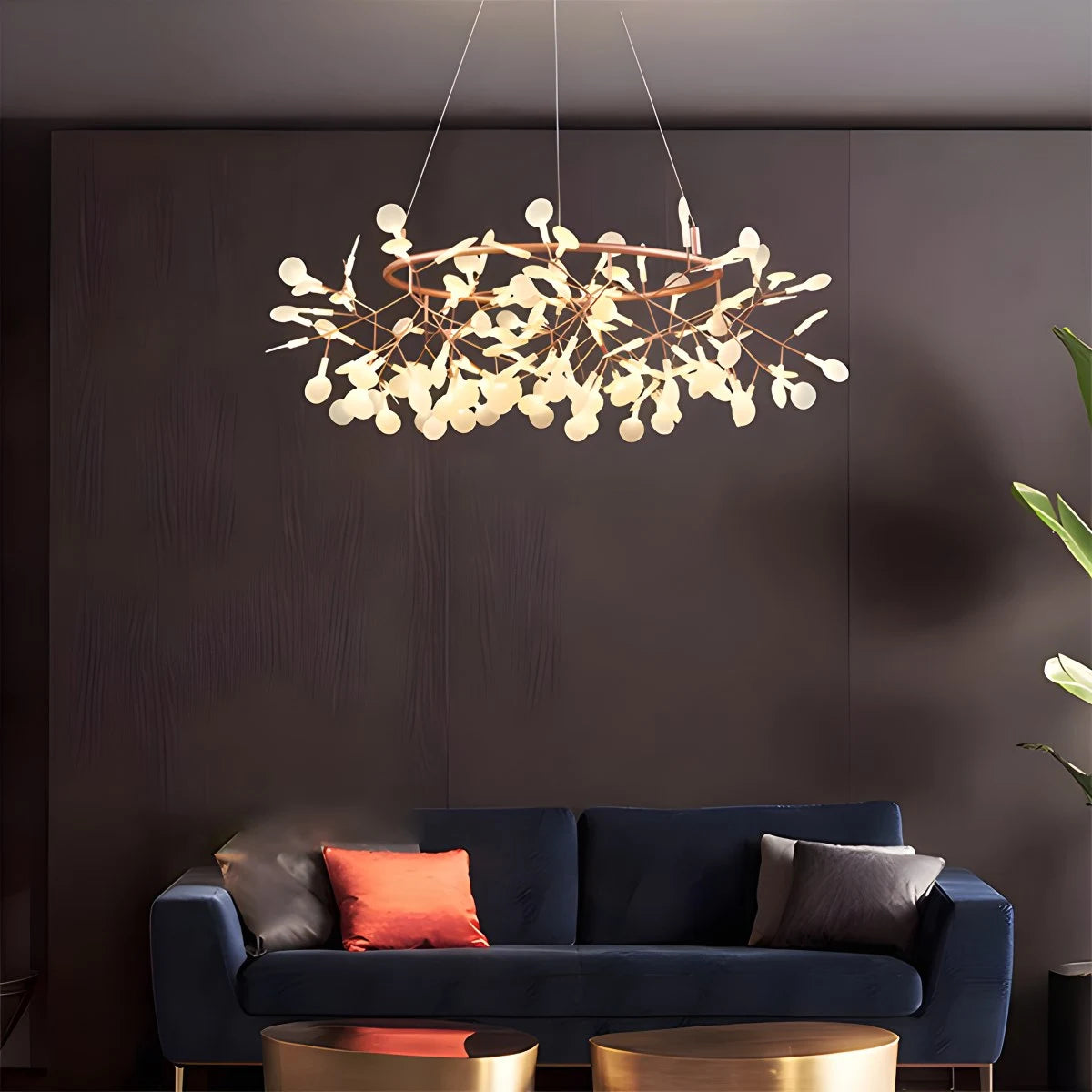 Antizer Branch Firefly Chandelier for Living Room
