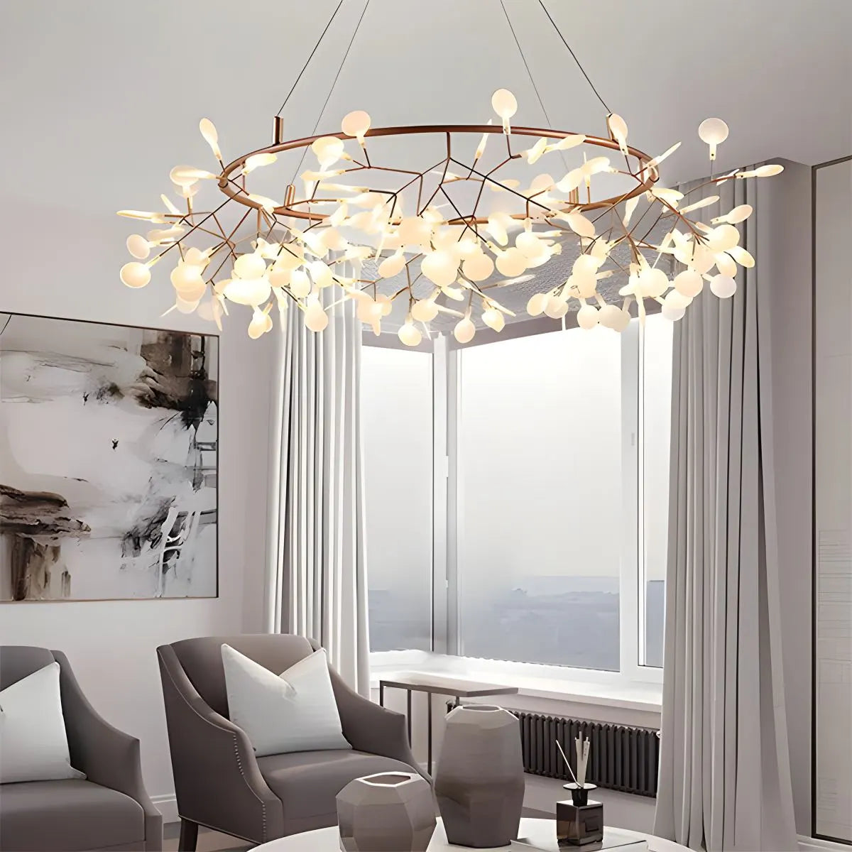 Antizer Branch Firefly Chandelier for Living Room