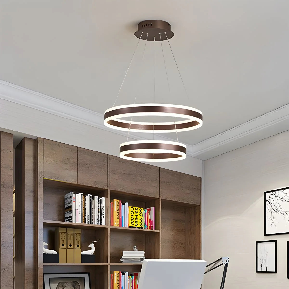 Antizer Circle Layered Living Room Chandelier
