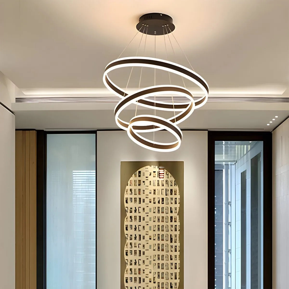 Antizer Circle Layered Living Room Chandelier