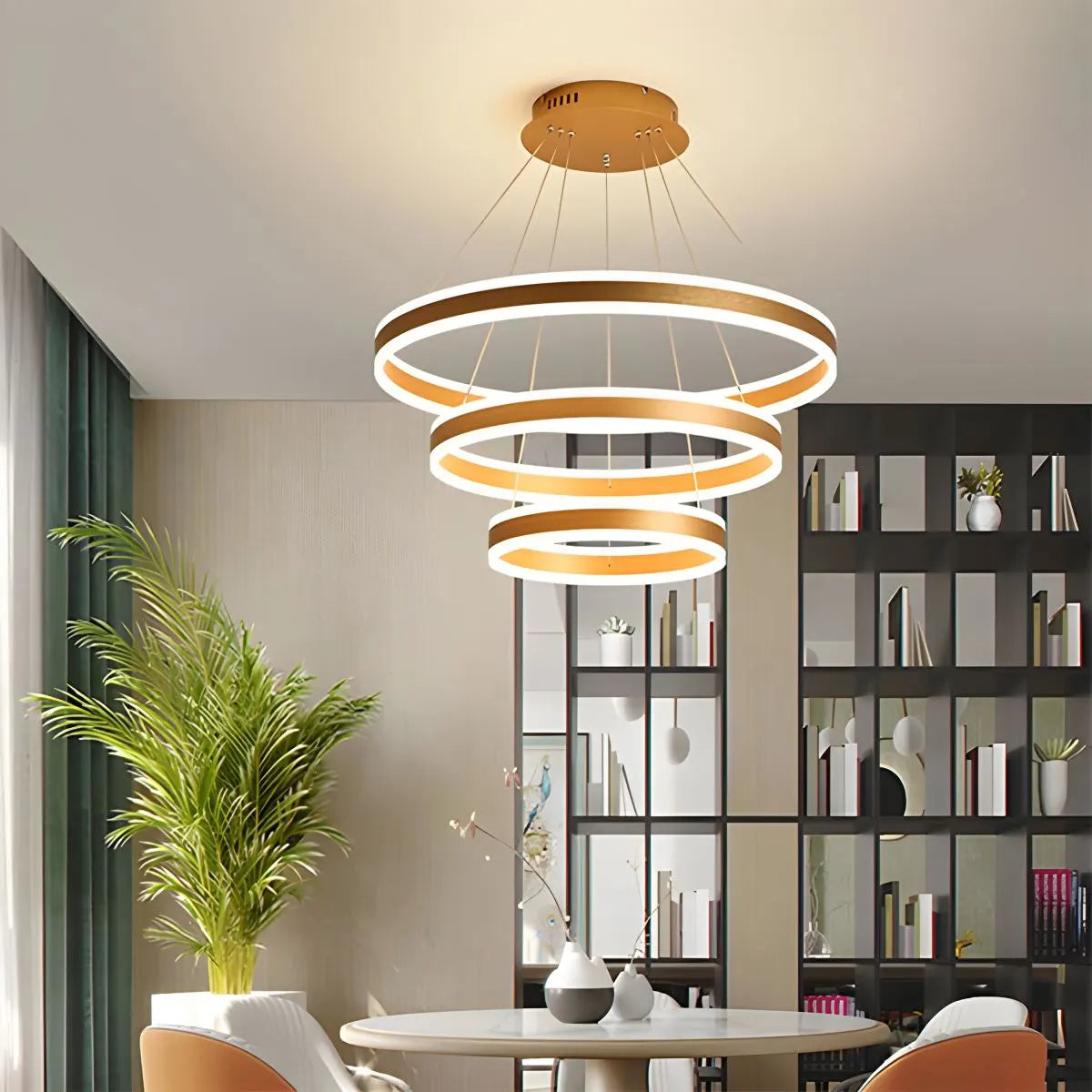 Antizer Circle Layered Living Room Chandelier