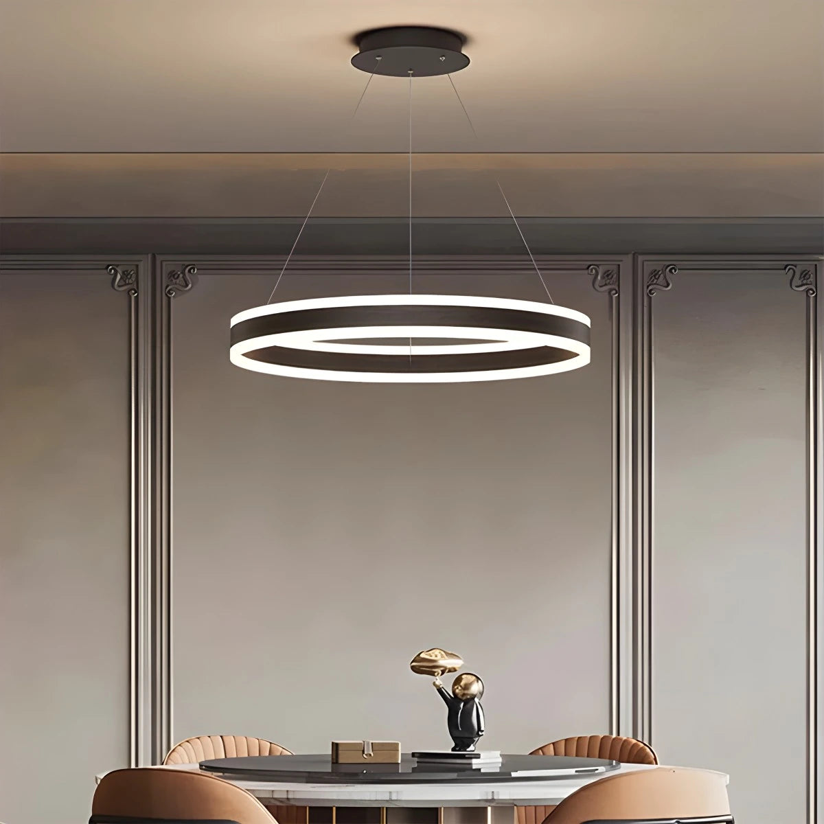 Antizer Circle Layered Living Room Chandelier