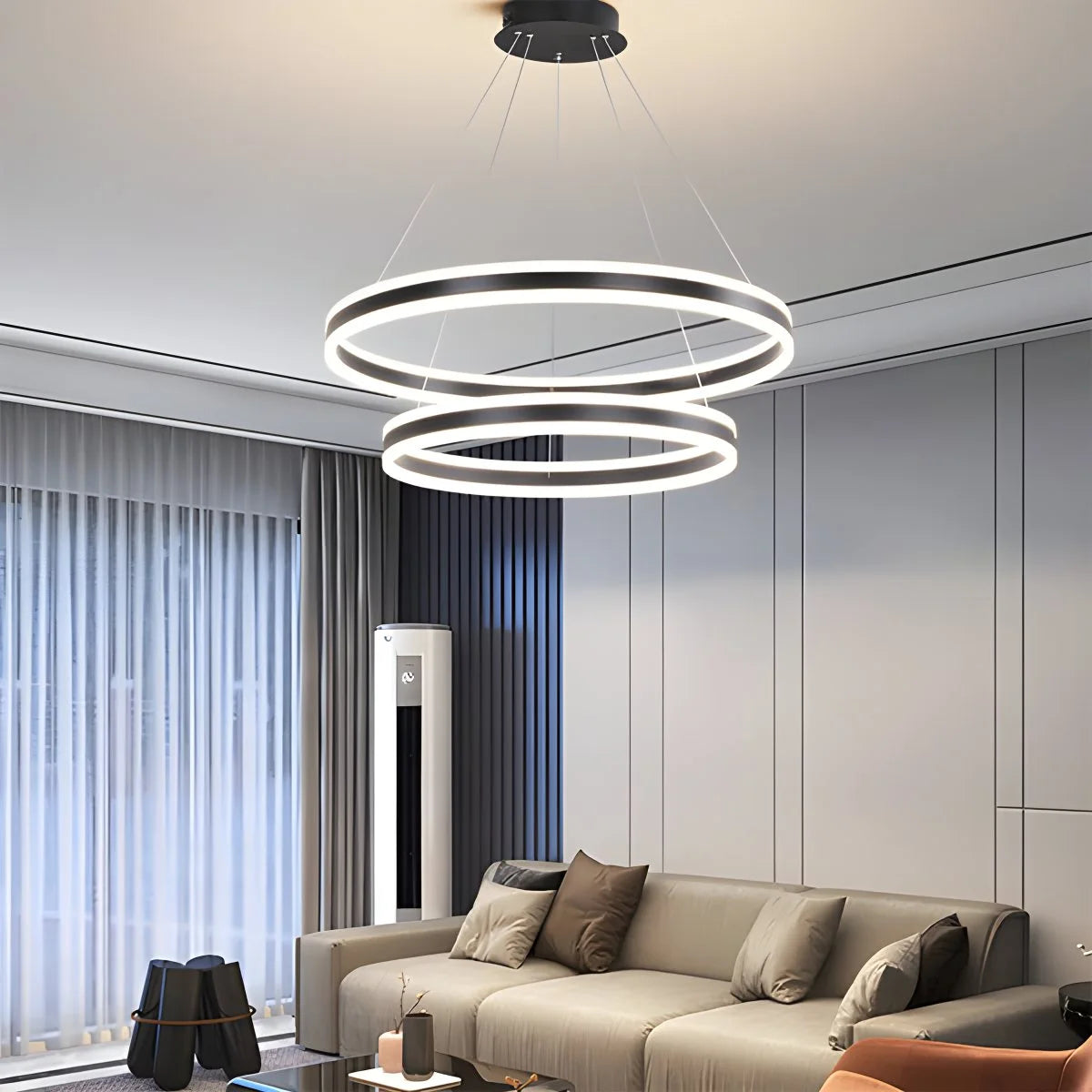 Antizer Circle Layered Living Room Chandelier