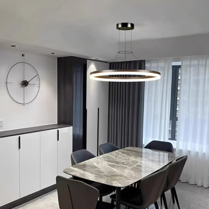 Antizer Circular Led Pendant Light for Living Room Kitchen