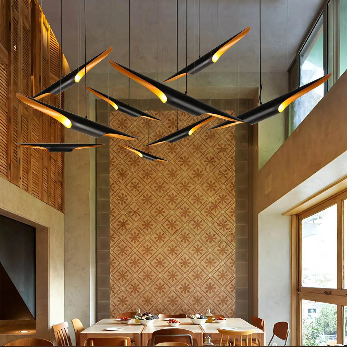 Antizer Coltrane Pipe Pendant Lamp for Dining Room