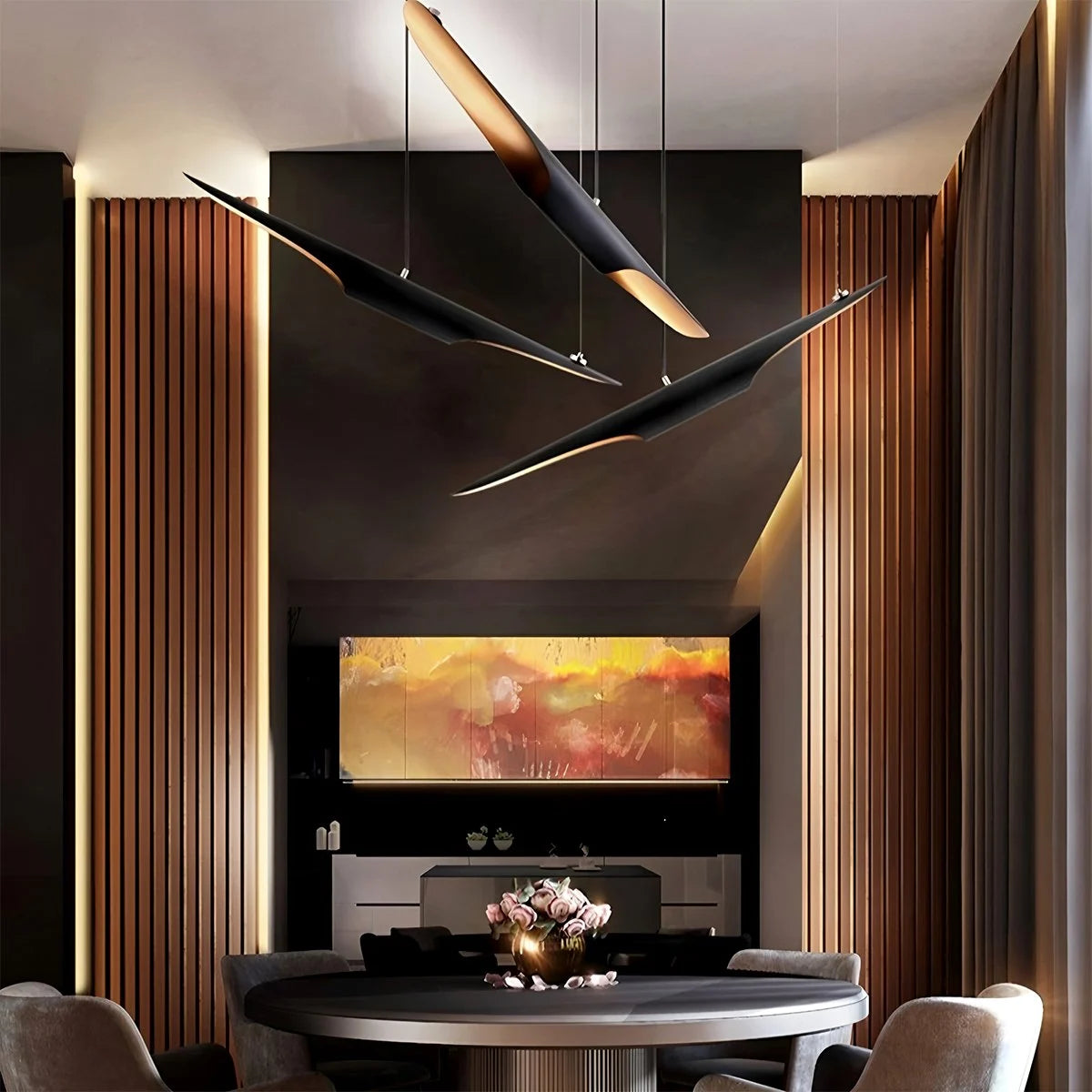 Antizer Coltrane Pipe Pendant Lamp for Dining Room